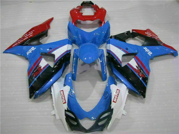 MS Injection Blue Black Fairing ABS Fit for  2009-2016 GSXR 1000 q008