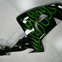 MSA Fit for  Ninja 2006-2007 ZX10R Green Flame Injection Fairing t009