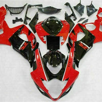 MS Injection Plastic Red Black Fairing Fit for  2005-2006 GSXR 1000 p033