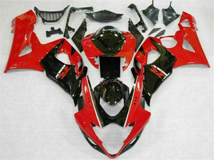 MS Injection Plastic Red Black Fairing Fit for  2005-2006 GSXR 1000 p033
