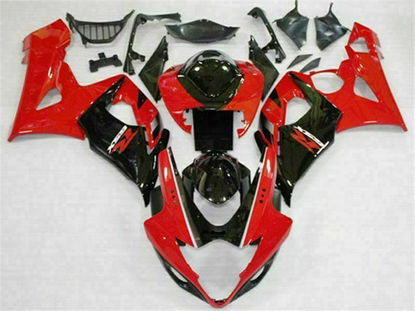 MS Injection Plastic Red Black Fairing Fit for  2005-2006 GSXR 1000 p033