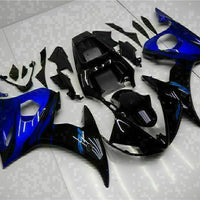 MS Injection Black Blue Fairing Fit for Yamaha YZF 2003-2005 R6 & 06-09 R6S j044