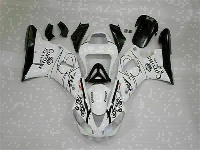 MSB Injection Mold Kit White ABS Fairing Fit for Yamaha 2000-2001 YZF R1 g012