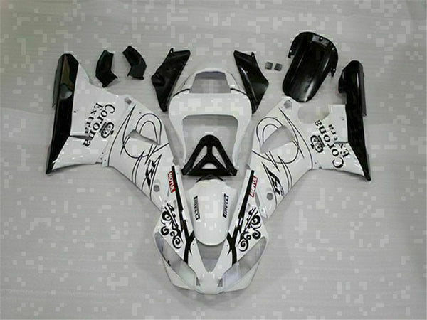 MSB Injection Mold Kit White ABS Fairing Fit for Yamaha 2000-2001 YZF R1 g012