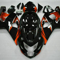 MS Injection Orange Black Fairing Fit for  2004-2005 GSXR 600 750 n011l