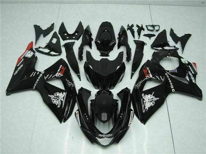 US STOCK MS Injection Kit Black Fairing ABS Kit Fit for 2009-2016 GSXR 1000 p034 Available in CA