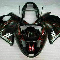 MS Injection Red Flame Fairing ABS Kit Fit for Honda 1996-2007 CBR1100XX u018