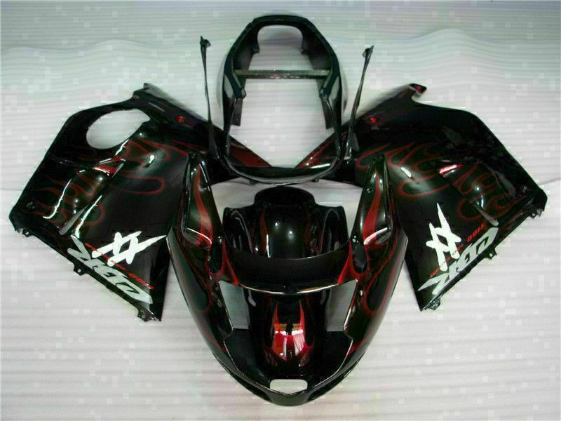 NT Fairing Fit for Honda 1996-2007 CBR1100XX U018- Red Flame | ABS Injection