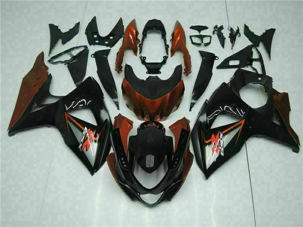 MS Injection Brown Black Fairing Set Fit for  2009-2016 GSXR 1000 q031