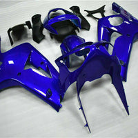 MSA Fit for  03-04 ZX6R 636 Plastic Glossy Blue Injection Fairing m010