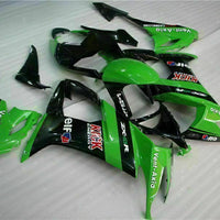 MSA Fit for  2008-2010 ZX10R ZX-10R ABS Green Black Injection Fairing t012-T