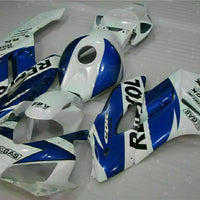 MS Injection Mold Fairing White Blue Fit for ABS Honda CBR1000RR 2004-2005 u087