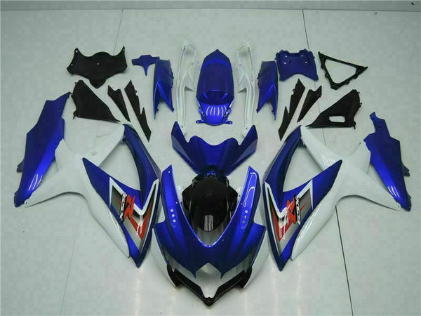 MSB Injection Blue White Fairing Kit Fit for  2008-2010 GSXR 600 750 n062