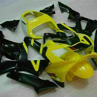 MS Injection Fairing  Black Yellow Kit Fit for ABS Honda CBR929RR 2000-2001 u06