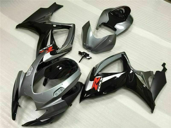 NT Injection Silver Gray Black Plastic Bodywork Fairing Fit for  2006 2007 GSXR 600 750 N0108