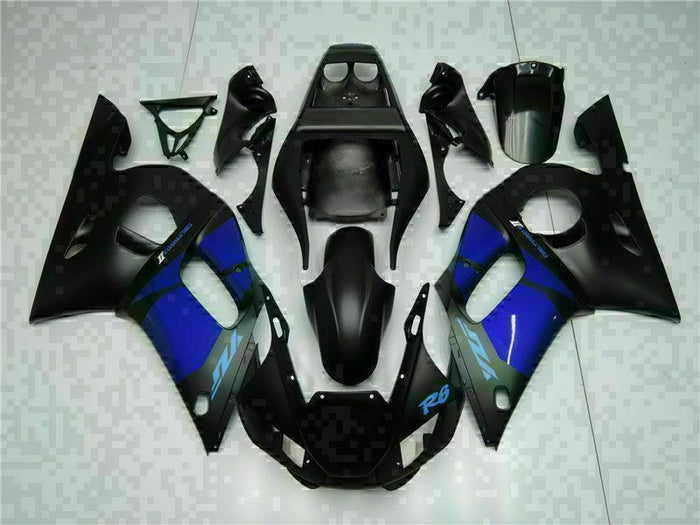 MS Injection Blue Black Plastic ABS Fairing Fit for Yamaha 1998-2002 YZF R6 g016