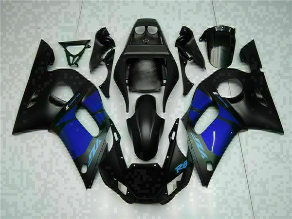 MS Injection Blue Black Plastic ABS Fairing Fit for Yamaha 1998-2002 YZF R6 g016