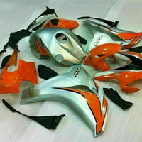MS Injection Set Silver Orange Fairing Fit for Honda 2008-2011 CBR1000RR u054