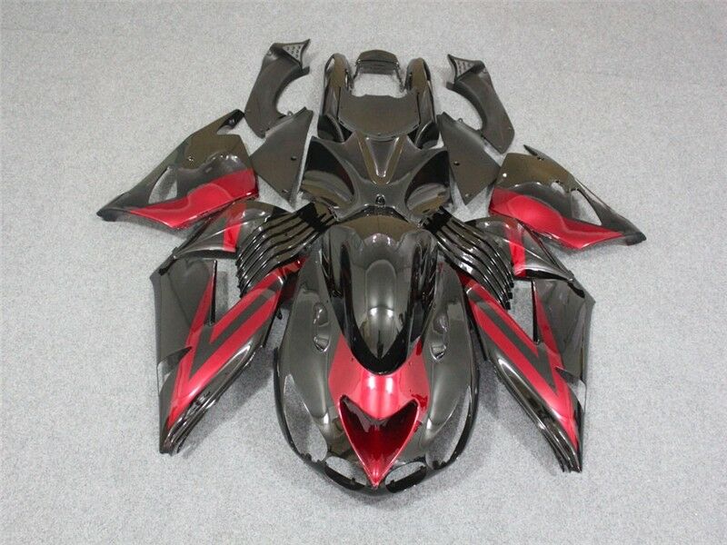 NT Bodywork Fairing Kit Fit for 2006-2011 ZX14R ZZR1400 Injection Mold Black d05