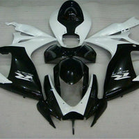 MSB Injection Black White Fairing Fit for  2006 2007 GSXR 600 750 k050