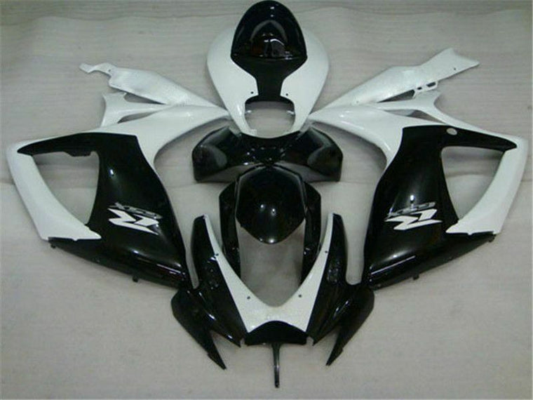 NT Fairing Fit for Suzuki 2006-2007 GSXR600/750 K050- Msb Black White | ABS Injection