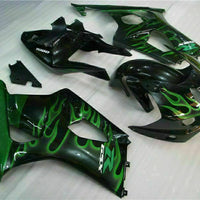 NT Injection Plastic Green Black Fairing Fit for  2003-2004 GSXR 1000 N047
