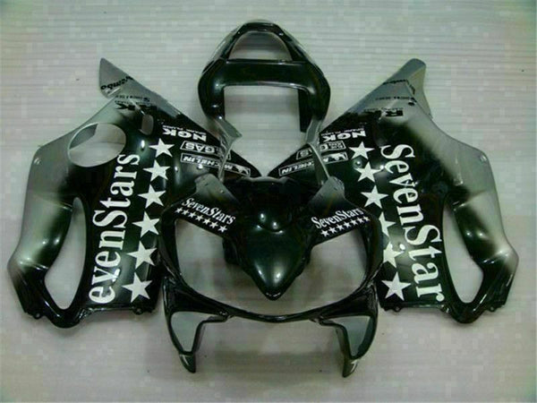 MS Injection Black Silver Fairing Plastic Fit for Honda 2001-2003 CBR600 F4I u021