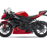 Fit for  2009-2012 ZX6R Plastic Red Black Injection Fairing ABS n0d-B