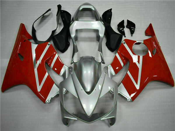 MSA Injection Red Silver Fairing Kit Fit for Honda 2001-2003 CBR600 F4I WTH u059