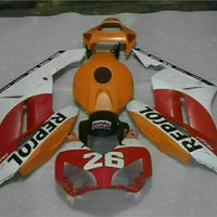 MS Injection Mold Fairing Orange Red Fit for ABS Honda CBR1000RR 2004-2005 u091