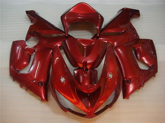 NT Red Cowl Set Fairing Fit for 2005 2006 ZX6R 636 Injection Molded NEW e028A