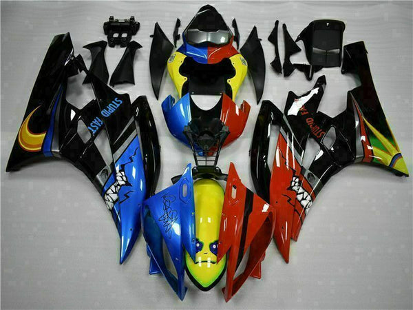 NT Injection Yellow Blue Red Fairing Kit Fit for Yamaha 2006-2007 YZF R6 N068
