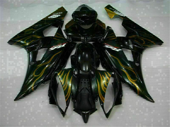 MS Injection Mold Black Kit Plastic Fairing Fit for Yamaha 2006-2007 YZF R6 g008