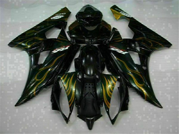 MS Injection Mold Black Kit Plastic Fairing Fit for Yamaha 2006-2007 YZF R6 g008