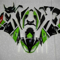 MSA Injection Fairing Fit for  2009-2012 ZX6R Plastic With Seat Cowls t007-T