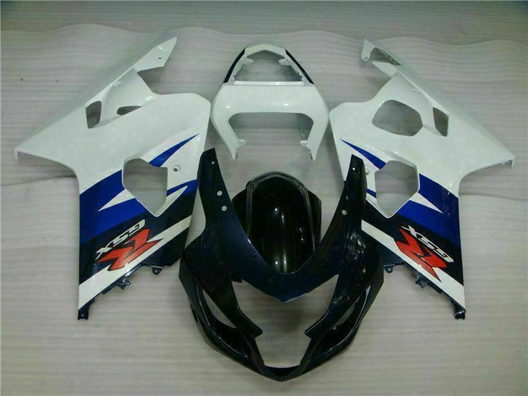 NT Fairing Fit for Suzuki 2004-2005 GSXR600/750 N054- Msb White Black | ABS Injection