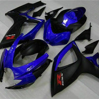 MSB Injection Blue Black Fairing Fit for  2006 2007 GSXR 600 750 o084