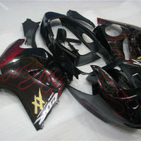 MSA Red Flame Injection  Fairing ABS Fit for Honda 1996-2007 CBR1100XX u005
