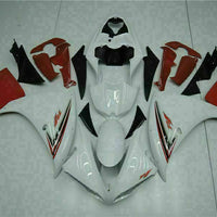 MSB Injection White Red Plastic Fairing Kit Fit for Yamaha YZF R1 2009-2011 j003