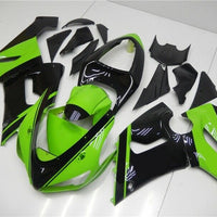 NT Green Black Injection Molded Fairing Fit for 2005 2006 636 ZX6R ABS Set e04A