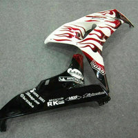 MS Injection Red Flame White Fairing Fit for Honda 2006-2007 CBR1000RR l021