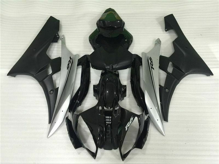 MS Injection Mold Silver Black Kit Fairing Fit for Yamaha 2006-2007 YZF R6 g012