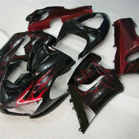NT Red Black Flames Fairing Fit for 2005 2006 636 ZX6R Injection Molding e09A