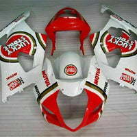 MS Injection Plastic Red White Fairing Fit for  2003-2004 GSXR 1000 r051
