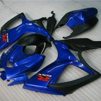 MSB Injection Blue Plastic Fairing Fit for  2006 2007 GSXR 600 750 b021