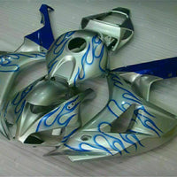 MS Injection Blue Flame Silver Fairing Fit for Honda 2006-2007 CBR1000RR u046
