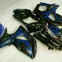 MS Injection Blue Flame Black Fairing Kit Fit for  2009-2016 GSXR1000 q022
