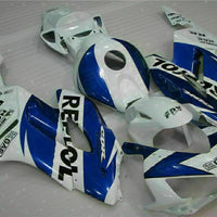 MS Injection Mold Fairing White Blue Fit for ABS Honda CBR1000RR 2004-2005 u087