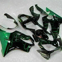 MS Injection Green Flame Fairing Plastic Fit for Honda 2001-2003 CBR600 F4I u029