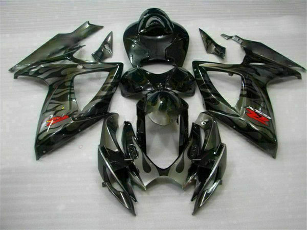 MSB Injection Black Plastic Fairing Fit for  2006 2007 GSXR 600 750 o030